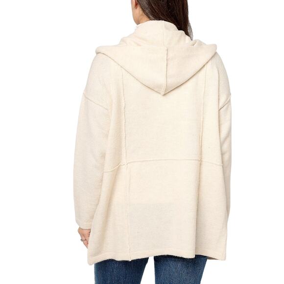 Studio Park x Amy Stran Hooded Cardigan in Winter White NWT Size Medium - Picture 2 of 3